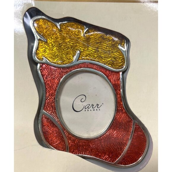 Ornament Set Christmas Tree Stocking & Gift Box Silver-Plated, Photo Holders - Picture 2 of 6